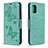 Funda de Cuero Cartera con Soporte Carcasa L03 para Samsung Galaxy A31 Verde