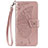 Funda de Cuero Cartera con Soporte Carcasa L03 para Samsung Galaxy A51 5G Oro Rosa