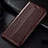 Funda de Cuero Cartera con Soporte Carcasa L03 para Samsung Galaxy M60s Marron