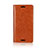 Funda de Cuero Cartera con Soporte Carcasa L03 para Sony Xperia XZ1 Compact Naranja