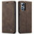 Funda de Cuero Cartera con Soporte Carcasa L03 para Xiaomi Mi 12 Pro 5G Marron