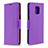 Funda de Cuero Cartera con Soporte Carcasa L03 para Xiaomi Redmi Note 9 Pro Max Morado