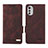 Funda de Cuero Cartera con Soporte Carcasa L03Z para Motorola Moto E32s Marron