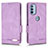 Funda de Cuero Cartera con Soporte Carcasa L03Z para Motorola Moto G31 Morado