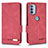 Funda de Cuero Cartera con Soporte Carcasa L03Z para Motorola Moto G31 Rojo