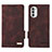 Funda de Cuero Cartera con Soporte Carcasa L03Z para Motorola Moto G52j 5G Marron