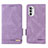 Funda de Cuero Cartera con Soporte Carcasa L03Z para Motorola Moto G52j 5G Morado