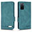 Funda de Cuero Cartera con Soporte Carcasa L03Z para Oppo A55S 5G Verde