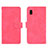 Funda de Cuero Cartera con Soporte Carcasa L03Z para Samsung Galaxy A20 SC-02M SCV46 Rosa Roja