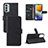 Funda de Cuero Cartera con Soporte Carcasa L03Z para Samsung Galaxy M23 5G Negro