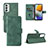 Funda de Cuero Cartera con Soporte Carcasa L03Z para Samsung Galaxy M23 5G Verde