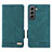 Funda de Cuero Cartera con Soporte Carcasa L03Z para Samsung Galaxy S21 Plus 5G Verde