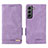 Funda de Cuero Cartera con Soporte Carcasa L03Z para Samsung Galaxy S22 5G Morado