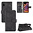 Funda de Cuero Cartera con Soporte Carcasa L03Z para Samsung Galaxy XCover Pro Negro