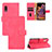 Funda de Cuero Cartera con Soporte Carcasa L03Z para Samsung Galaxy XCover Pro Rosa Roja