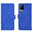 Funda de Cuero Cartera con Soporte Carcasa L03Z para Vivo V21 5G Azul