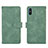 Funda de Cuero Cartera con Soporte Carcasa L03Z para Xiaomi Redmi 9i Verde