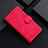 Funda de Cuero Cartera con Soporte Carcasa L03Z para Xiaomi Redmi A2 Rosa Roja