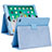 Funda de Cuero Cartera con Soporte Carcasa L04 para Apple iPad 10.2 (2021) Azul Claro