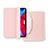 Funda de Cuero Cartera con Soporte Carcasa L04 para Apple New iPad Air 10.9 (2020) Rosa