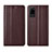 Funda de Cuero Cartera con Soporte Carcasa L04 para Huawei Honor Play4 Pro 5G Marron