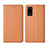 Funda de Cuero Cartera con Soporte Carcasa L04 para Huawei Honor Play4 Pro 5G Naranja