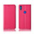 Funda de Cuero Cartera con Soporte Carcasa L04 para Huawei Honor V10 Lite Rojo