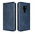 Funda de Cuero Cartera con Soporte Carcasa L04 para Huawei Mate 20 Azul