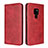 Funda de Cuero Cartera con Soporte Carcasa L04 para Huawei Mate 20 Rojo