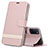 Funda de Cuero Cartera con Soporte Carcasa L04 para Oppo A52 Oro Rosa