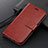 Funda de Cuero Cartera con Soporte Carcasa L04 para Oppo Reno4 Z 5G Marron