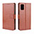 Funda de Cuero Cartera con Soporte Carcasa L04 para Samsung Galaxy A51 5G Marron