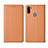 Funda de Cuero Cartera con Soporte Carcasa L04 para Samsung Galaxy M11 Naranja