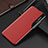 Funda de Cuero Cartera con Soporte Carcasa L04 para Samsung Galaxy S22 Plus 5G Rojo