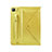 Funda de Cuero Cartera con Soporte Carcasa L04 para Samsung Galaxy Tab S6 Lite 4G 10.4 SM-P615 Amarillo