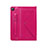 Funda de Cuero Cartera con Soporte Carcasa L04 para Samsung Galaxy Tab S6 Lite 4G 10.4 SM-P615 Rosa Roja