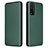 Funda de Cuero Cartera con Soporte Carcasa L04Z para Huawei Honor 10X Lite Verde