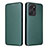 Funda de Cuero Cartera con Soporte Carcasa L04Z para Huawei Honor X7a Verde