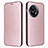 Funda de Cuero Cartera con Soporte Carcasa L04Z para OnePlus Ace 2 Pro 5G Oro Rosa