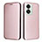 Funda de Cuero Cartera con Soporte Carcasa L04Z para OnePlus Nord 2T 5G Oro Rosa