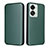 Funda de Cuero Cartera con Soporte Carcasa L04Z para OnePlus Nord 2T 5G Verde