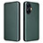 Funda de Cuero Cartera con Soporte Carcasa L04Z para Realme C55 Verde