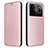 Funda de Cuero Cartera con Soporte Carcasa L04Z para Realme GT Neo5 240W 5G Oro Rosa