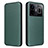 Funda de Cuero Cartera con Soporte Carcasa L04Z para Realme GT Neo6 5G Verde