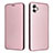 Funda de Cuero Cartera con Soporte Carcasa L04Z para Samsung Galaxy A04E Oro Rosa