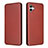 Funda de Cuero Cartera con Soporte Carcasa L04Z para Samsung Galaxy A05 Marron