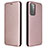 Funda de Cuero Cartera con Soporte Carcasa L04Z para Samsung Galaxy A72 4G Oro Rosa