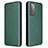 Funda de Cuero Cartera con Soporte Carcasa L04Z para Samsung Galaxy A72 4G Verde