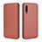 Funda de Cuero Cartera con Soporte Carcasa L04Z para Samsung Galaxy A90 5G Marron