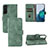 Funda de Cuero Cartera con Soporte Carcasa L04Z para Samsung Galaxy S21 5G Verde